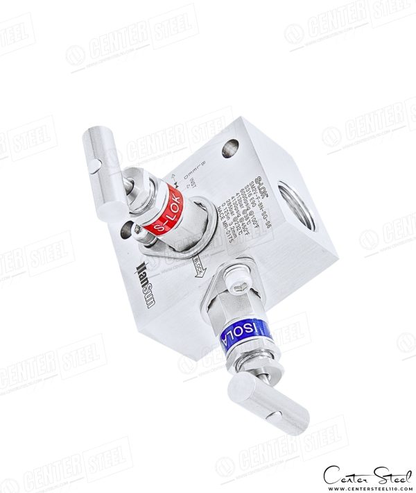 منیفولد ۲ شیر - Block Remote Mount 2-Valve Manifold سری SM برند S-LOK - تصویر 5