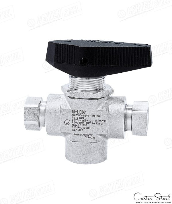 بال ولو CNG (سه راهی) - 3Way CNG Ball Valve سری STBVC برند S-LOK - تصویر 3