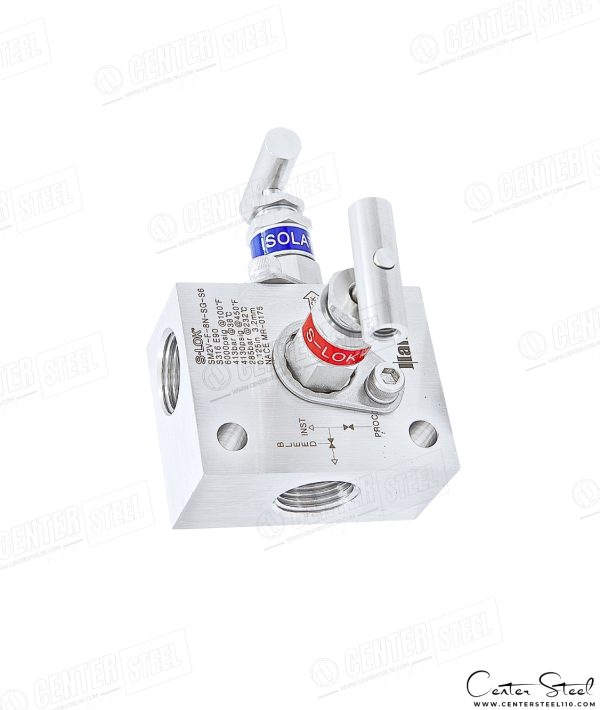 منیفولد ۲ شیر - Block Remote Mount 2-Valve Manifold سری SM برند S-LOK - تصویر 8