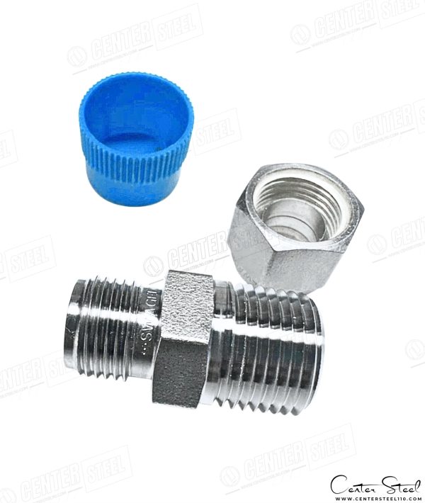 میل کانکتور هستلوی C-276 ( یکسر مهره هستلوی ) Hastelloy Male Connector - تصویر 4
