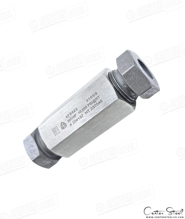 رابط مستقیم 15000Psi استنلس استیل ۳۱۶ - Straight Coupling سری Speedbite Single Ferrule - تصویر 2