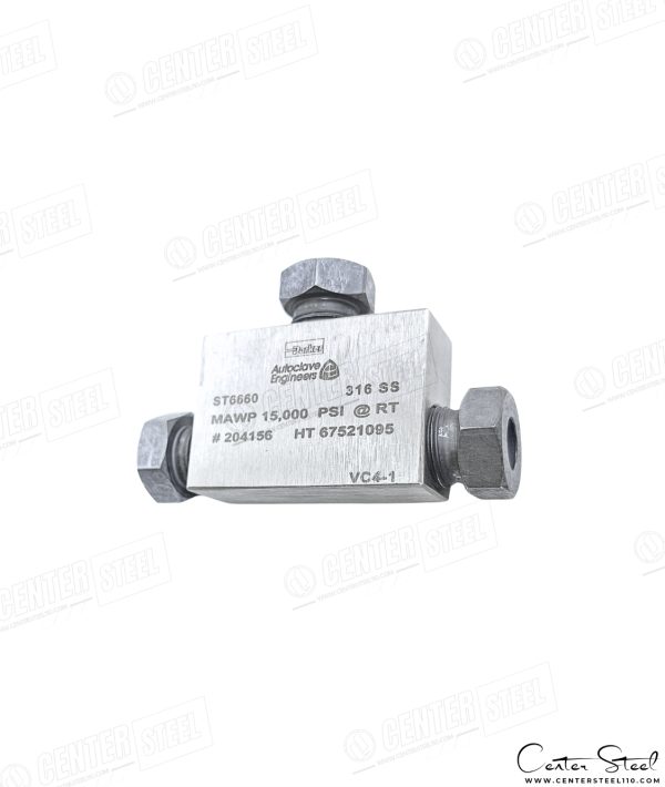سه راهی 15000Psi استنلس استیل ۳۱۶ - Tee سری Speedbite Single Ferrule - تصویر 2
